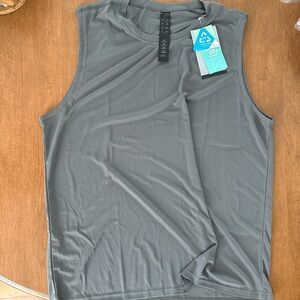 Gray Sleeveless Athletic Top